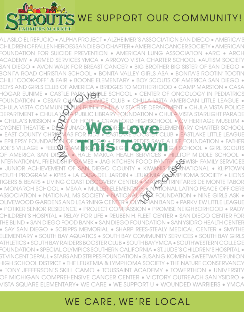 we support our community! we love this town. we care, we are local.
