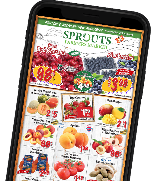 sprouts weekly ad on mobile device