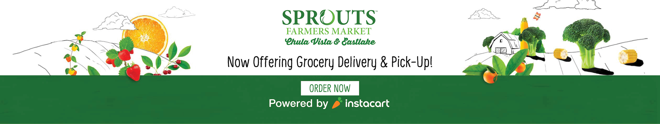 NOW OFFERING GROCERY DELIVERY & PICK-UP